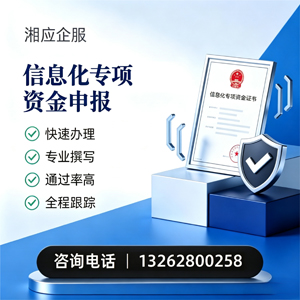 无锡信息化专项资金申报服务