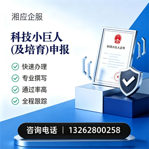 无锡科技小巨人及培育企业申报服务